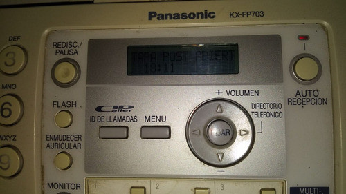 Fax Panasonic Kx-fp703 C/id Y Papel Común 1