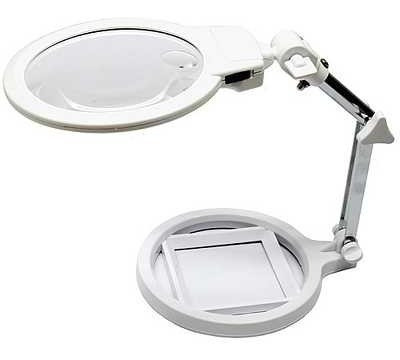 Lupa Con 2 Aumentos Y Luz Led Mg3b1a 1