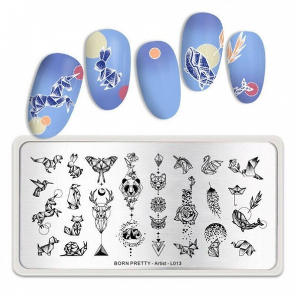 Born Pretty Placa Sello Uñas Stamping Bp-l013 Artist Series 0