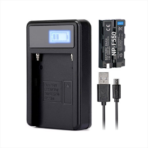 Bateria Cargador Camara Foto Video Filmadora Iluminador 0