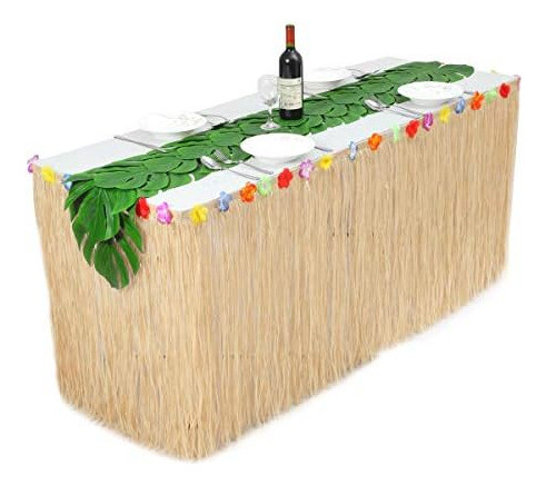 Saia De Mesa De Grama Luau Havaiana De 9 Pés Suprimentos De 1