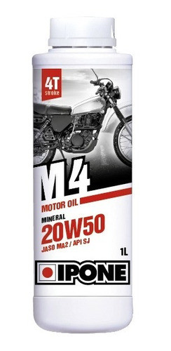 Aceite Lubricante Ipone M4 Multigrado Para Moto 4 Tiempos 0