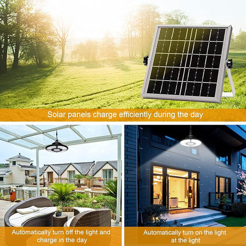 Chunhee Solar Pendant Light Outdoor Indoor, Solar Powered Sh 1
