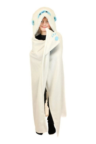 Manta De Peluche Yeti C/capucha De Animales Wabro 70236 0