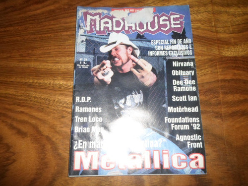 Madhouse 27 Metallica Ramones Motorhead Riff Chili Peppers 0
