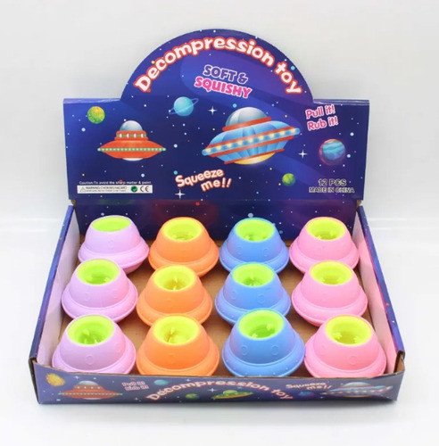 Amansaloco Alienígena Sale Nave Stress Squishy Ovni Caja X12 0