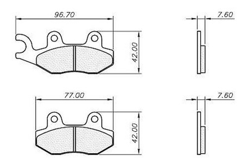 Pastilla Freno Del Vaz Fa135 Yamaha Xtz125 07/11 Avant Motos 1