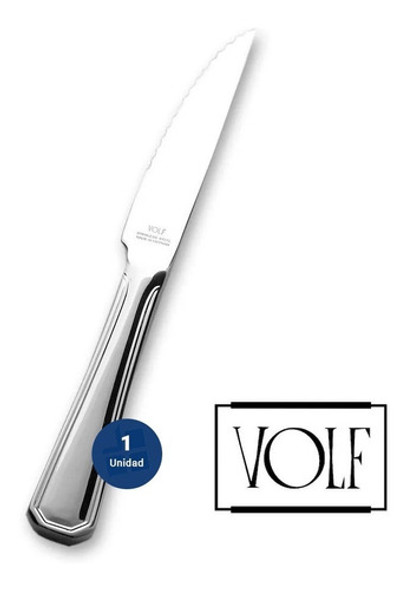 Cuchillo De Asado Cubierto Volf Carat Acero Inoxidable 1