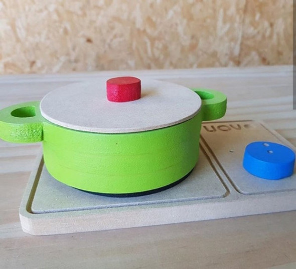 Mini Cocinita Cocina Anafe Madera Juguete Simbolico 1