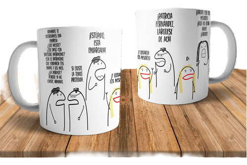Plantilla Flork Y Llegaron Los Meseros Betty Sublimar Tazas 0