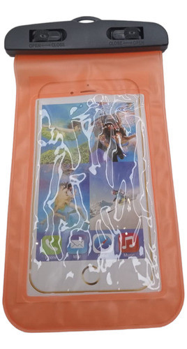 Funda Sumergibles Protectora De Agua Celular Color Naranja 0