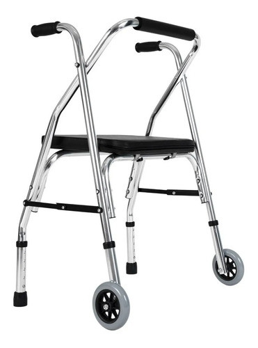 Andador Ortopedico Aluminio Super Liviano C/asiento Plegable 0