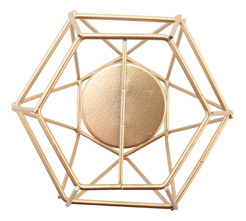 8 Peças De Castiçais Votivos Com Design Geométrico Metálico 1