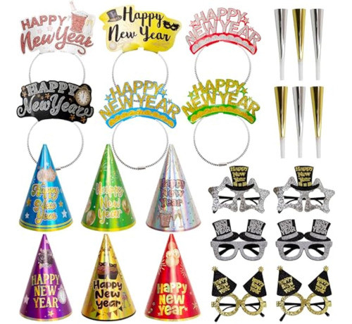 Kit De Fiesta De Año Nuevo 2024, Decoración De Año 0