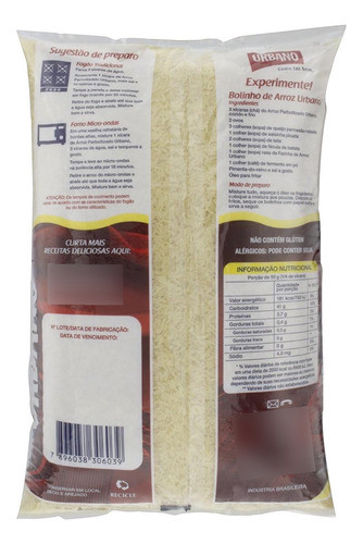 Kit C/ 5 Arroz Parboilizado Tipo 1 Urbano Seleção Especial 1