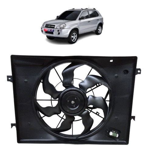 Ventoinha Com Defletor Radiador Hyundai Tucson De 05 Á 2010 0