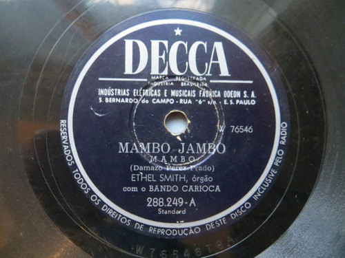 Ethel Smith, Mambo Jambo + Cuban Cutie, Decca Disco De Pasta 1