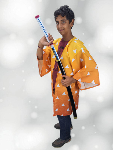 Katana Giyuu Tomioka Demon Slayer Lâmina Bambu Presente 1