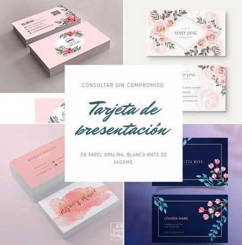 120 Tarjetas Personales  9x5cm Full Color 240gr Simple Faz 0