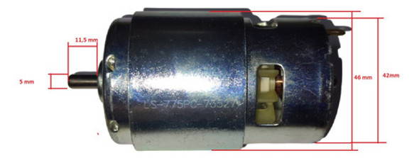Motor  Taladro Total Atornillador A Bateria 20v Tdli2003-4 1
