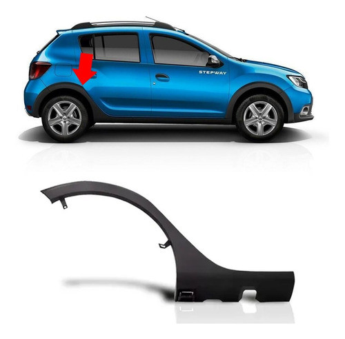 Moldura Guardabarro Trasero Sandero Stepway 2015 2016 Der 0