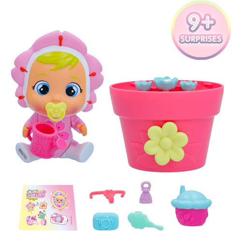 Muñeca Cry Babies Magic Tears Playset Happy Flowers Original 1