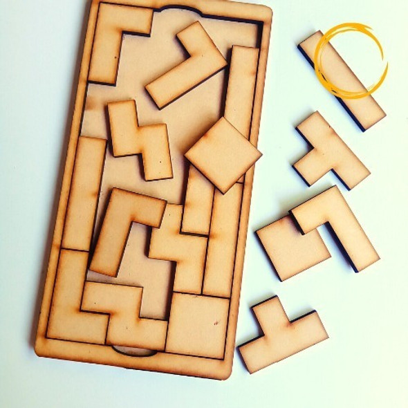 Tetris Fibrofacil Mdf Souvenirs X 20 Unidades 0