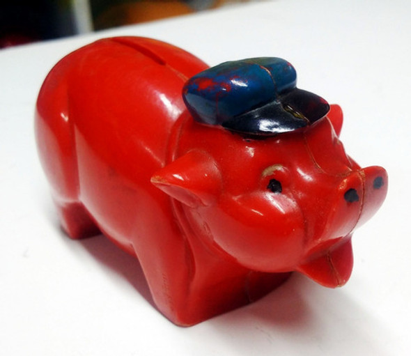 Alcancia Antigua Alcancía Chanchito De Celuloide - Ind Arg 1