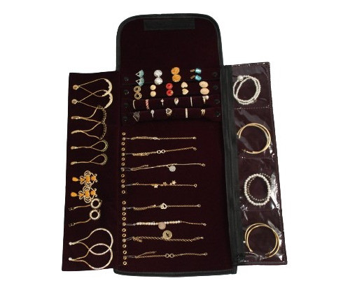 Porta Joias Modelo Tradicional Tamanho G Cor Vinho 0