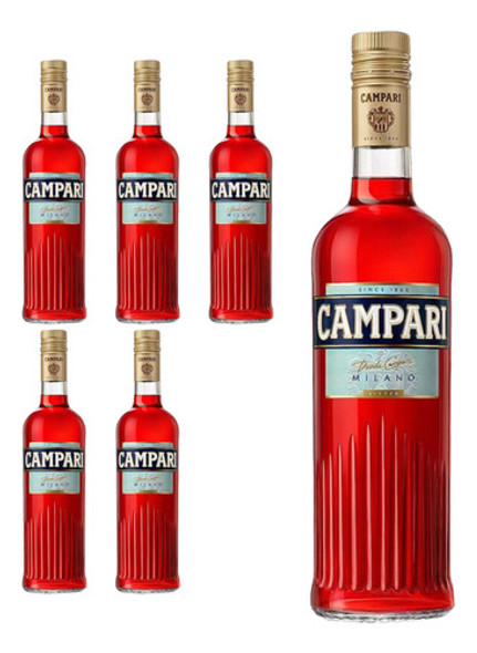 Aperitivo Campari X 6unidades 750cc. Quirino Bebidas 0 Aperitivo Campari X 6unidades 750cc. Quirino Bebidas 0
