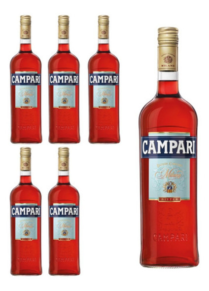 Aperitivo Campari X 6unidades 750cc. Quirino Bebidas 0 Aperitivo Campari X 6unidades 750cc. Quirino Bebidas 0