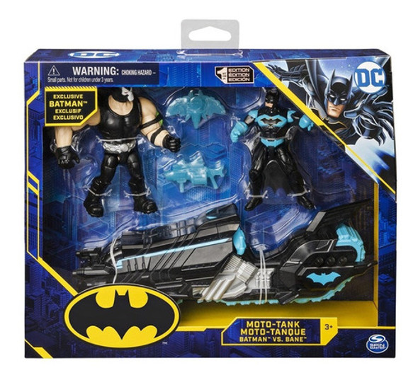 Set Figuras Batman Vs Bane Con Moto Tanque Universo Binario 0