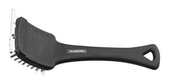 Escova Grelha Churrasqueira Com Espátula Tramontina Inox 1