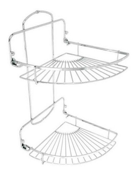 Organizador Esquinero Cromo 2 Estantes Daccord 0