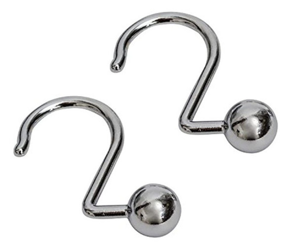 Splash Home Globe Ganchos Para Cortinas De Ducha 0 Splash Home Globe Ganchos Para Cortinas De Ducha 0