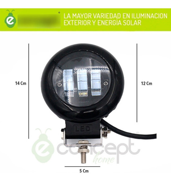 Par Faros Auxiliar Led Neblinero Para Moto + Switch On/off 1