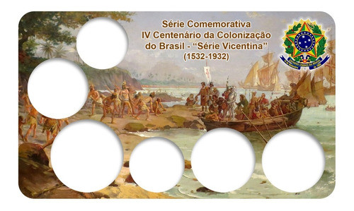 Display Expositor Com Case Para Moedas Série Réis Vicentinas 0