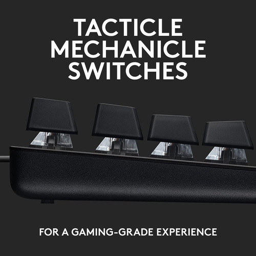 Teclado De Juegos Mecánico Tamaño Completo Alumino Negro 1