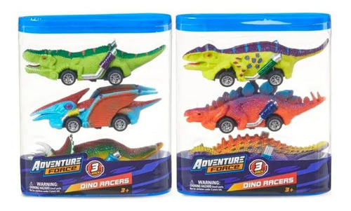 Adventure Force Dino Racers Pack 3 Unidades 0