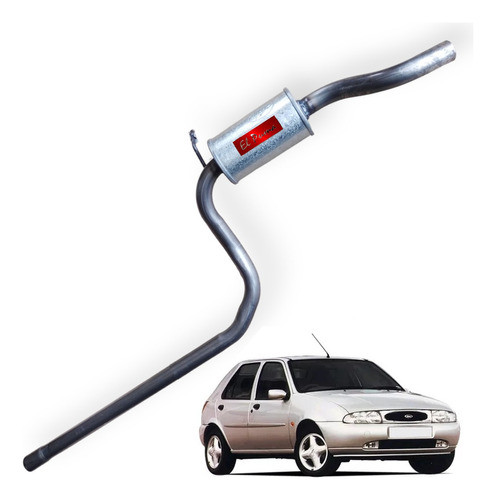Silenciador Delantero Ford Fiesta Naf 1.4 1.6 97-2002, Econo 0