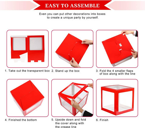 Cubo Rojo Letras Love 4 Ud  Amor Decoracion Eventos Amistad 1