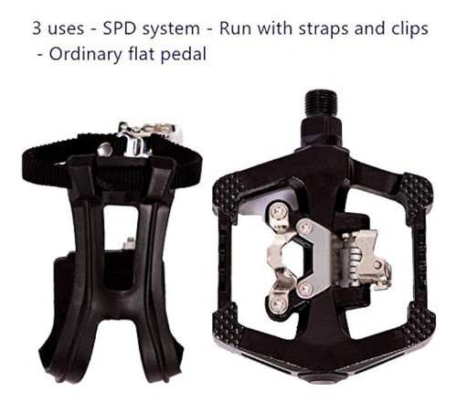 Ybeki Pedales Spd - Pedal Híbrido Con Clip Para 1