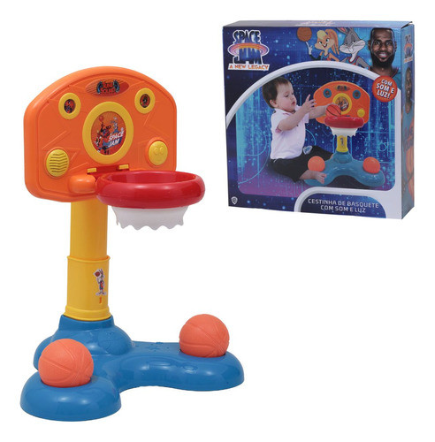 Brinquedo Cestinha De Basquete Looney Tunes Space Jam Som 0