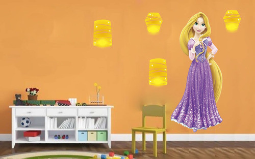 Vinilo Pared Infantiles Rapunzel Hot Sale Wall Stickers 0