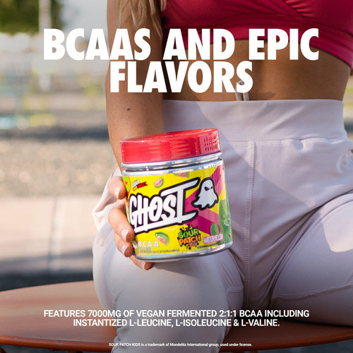 Bcaa Powder Ghost Kiwi Sabor Morango 30 Porções 1