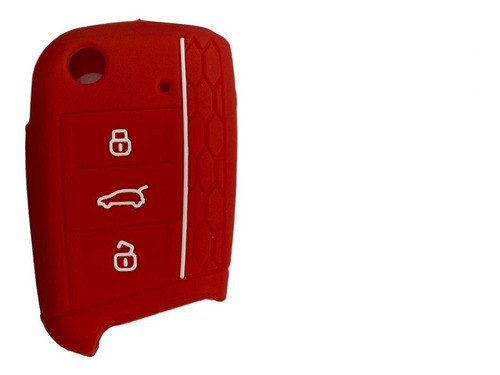 Funda Cubre Llave Silicona Vw Golf Vii Mk7 Gti Virtus Rojo 0