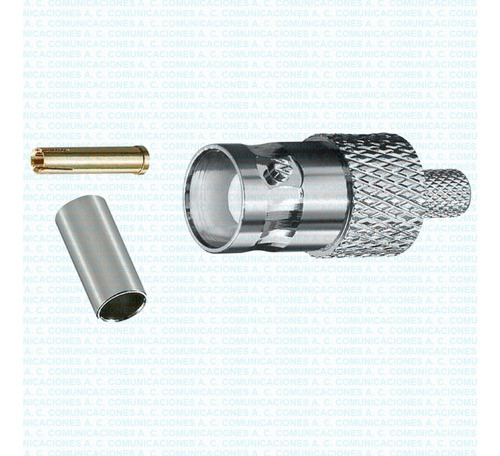 Conector Hembra Bnc Rg-58 Crimpar Fact. 0