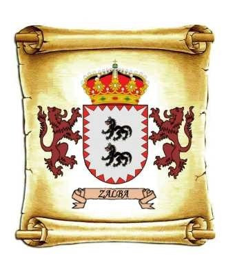 Zalba - Escudo Del Apellido - Heráldica - Lámina 45x30 Cm. 1