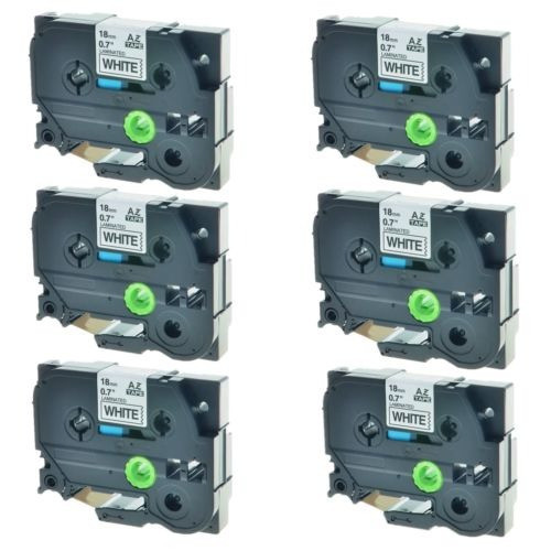 6pk Tze241 Tz241 Negra En La Etiqueta Blanca Cinta Para Brot 0