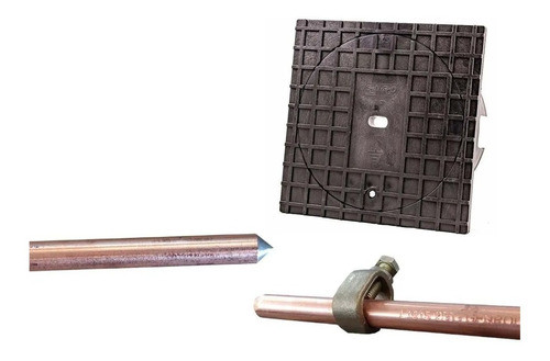 Kit Puesta Tierra Jabalina 5/8 X 1.5 Mts + Tapa C/sello Iram 0